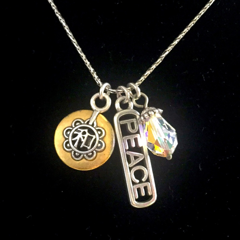 Brighton necklace “Peace” gold & silver tones,